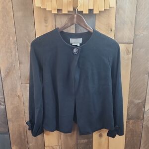 Anthropologie Black Women's Big Button Cardigan